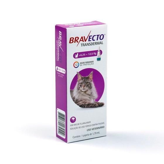 Imagem de Bravecto antipulgas transdermal para gatos de 6,25 a 12,5kg