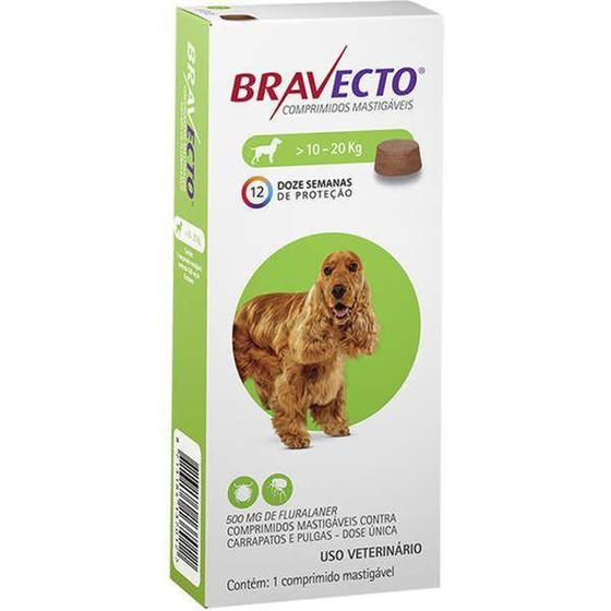 Imagem de Bravecto para Cães de 10 a 20kg MSD
