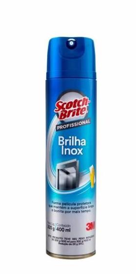 Imagem de Brilha Inox Scotch Brite 400ml - Solução Eficiente para Inox, Limpeza e Brilho