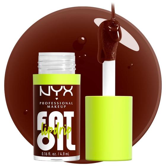 Imagem de Brilho Labial NYX Professional Makeup Fat Oil Lip Drip - Tom Rich Chocolate