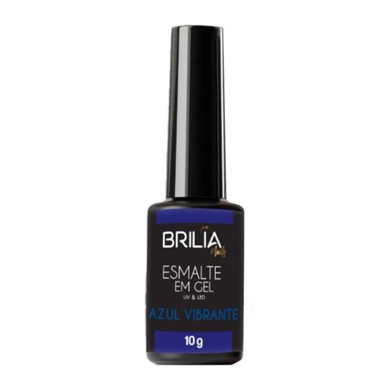 Imagem de Brilia Nail Esmalte Gel Azul Vibrante 10g