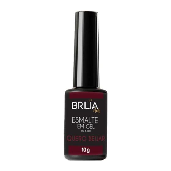 Imagem de Brilia Nail Esmalte Gel Quero Beijar 10g