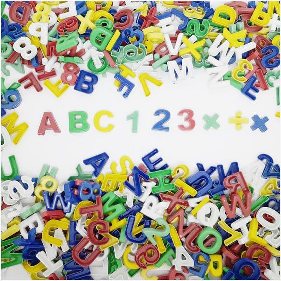 Imagem de Brincando com Letras e Números Brinquedo Educativo 410 Peças Pedagógicas