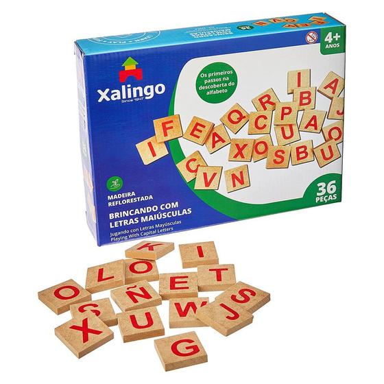 Imagem de Brincando com Letras Maiúsculas - 36 Peças - Xalingo