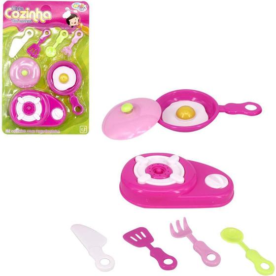 Imagem de Brincando de casinha kit cozinha c/fogao 8 pecas - WELLMIX