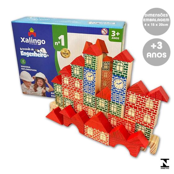 Brincando de Engenheiro no 1 Xalingo Brinquedos Menor preço em Brincando de Engenheiro no 1 Xalingo Brinquedos