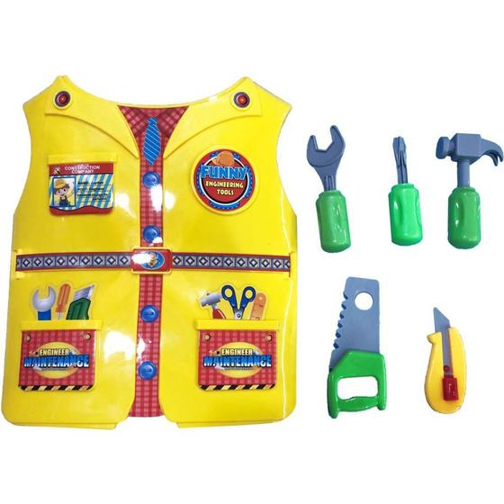 Imagem de Brincando de Profissões - Colete Construtor com Acessórios