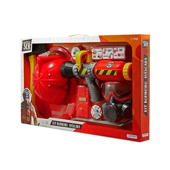 Brincando de Ser Kit Bombeiro Com Máscara de Oxigênio Multikids - BR962 Menor preço em Brincando de Ser Kit Bombeiro Com Máscara de Oxigênio Multikids - BR962