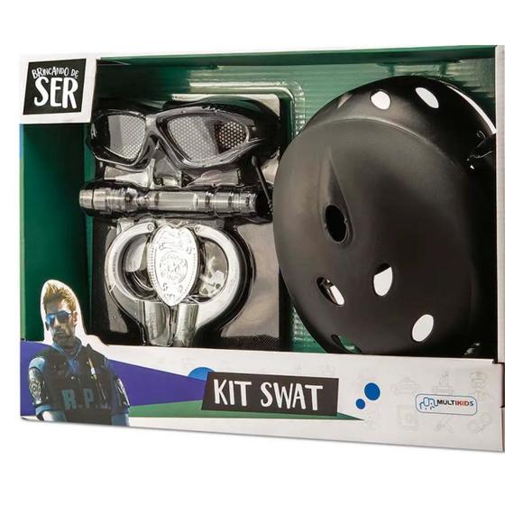 Imagem de Brincando de Ser Kit Policia Swat com Óculos Multikids BR966