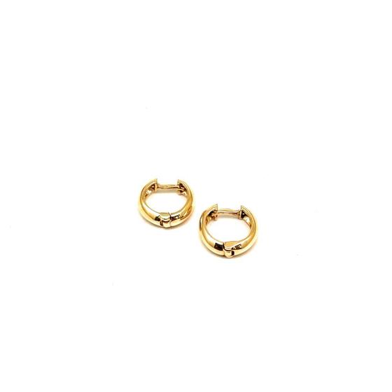 Imagem de Brinco Argola Clip 9 milímetros Segundo Furo Piercing Ouro 18K 23294 K150