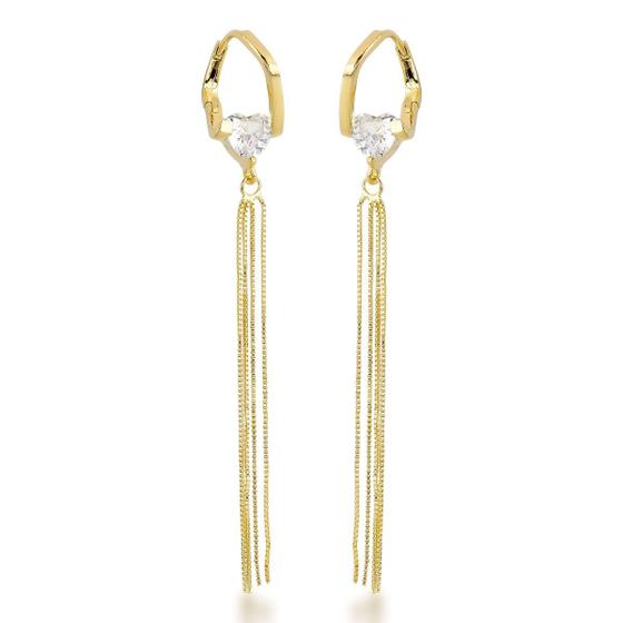 Imagem de Brinco Argola com Franja