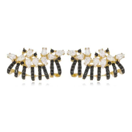 Imagem de Brinco Boca Santa Semijoias Ear Cuff Constelação Ouro Amarelo
