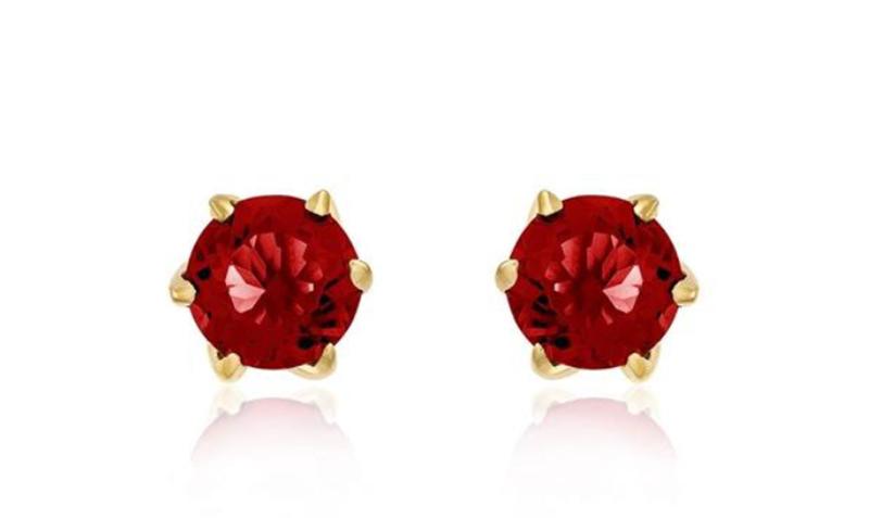 Imagem de Brinco Cálice Ouro 18 k com Pedra de Zircônia 4 mm