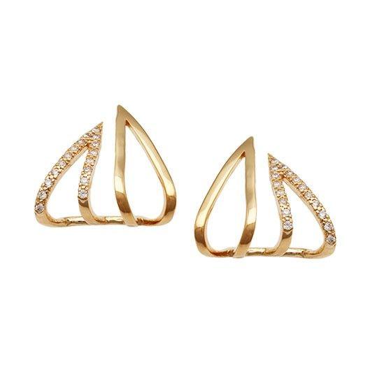 Imagem de Brinco Com Argola Com Zircnia 20mm