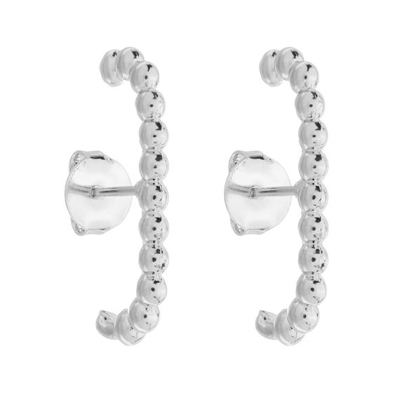 Imagem de Brinco Ear Hook Bolinhas Banhado a Prata 925