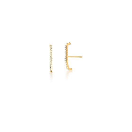 Imagem de Brinco ear hook com zircônias brancas