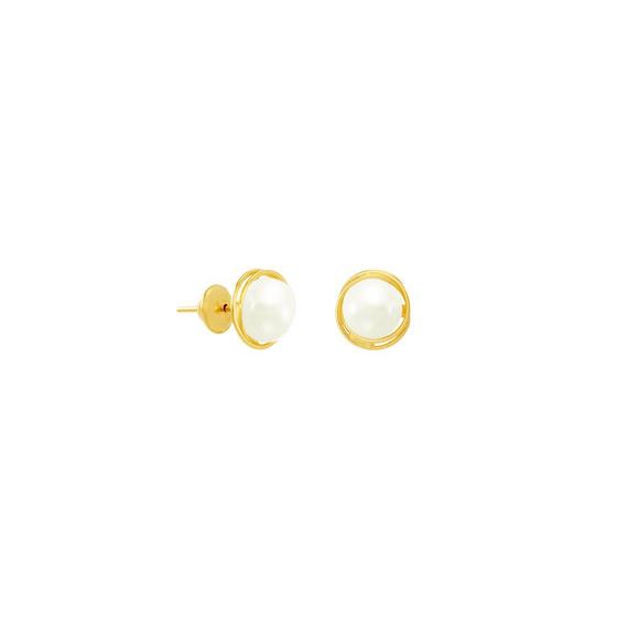 Brinco em Ouro 18K Pérola Rococó - AU5169 Menor preço em Brinco em Ouro 18K Pérola Rococó - AU5169