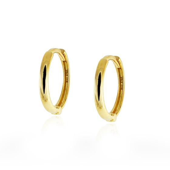 Imagem de Brinco Orelha Ouro 18k Argola com encaixe B653