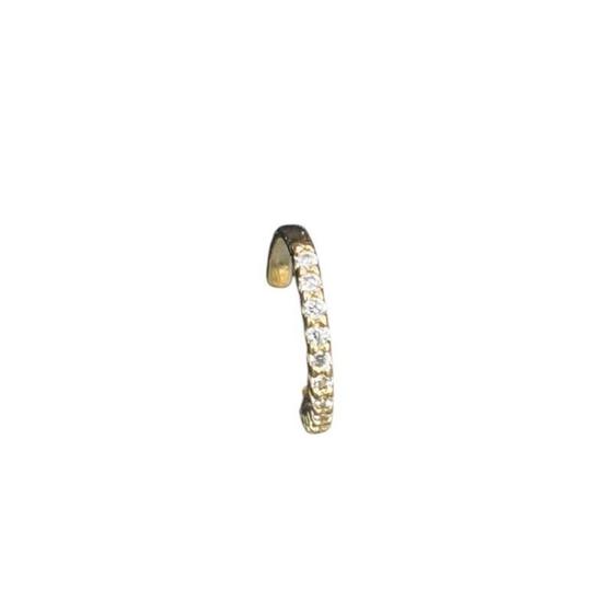 Imagem de Brinco Piercing Fake Pressão Folheado A Ouro 18K