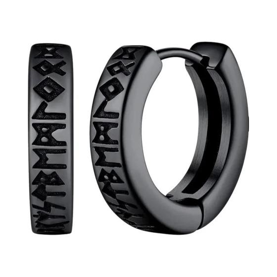 Imagem de Brincos de Argola Viking de Aço Inoxidável - 12mm Huggie - Unissex