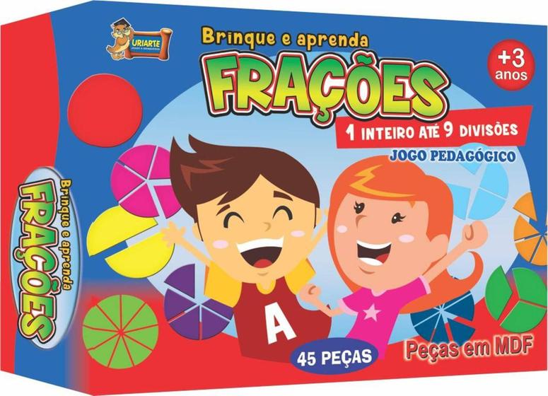 Imagem de Brinque e aprenda frações - decortoys - URIARTE