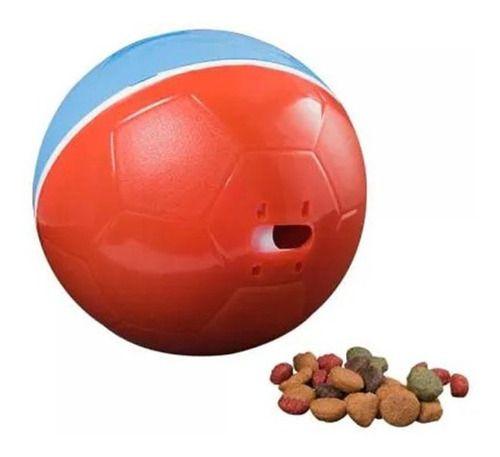 Imagem de Brinquedo Adestrador Educador Para Alimentação Crazy Ball Vermelho e Azul Amicus