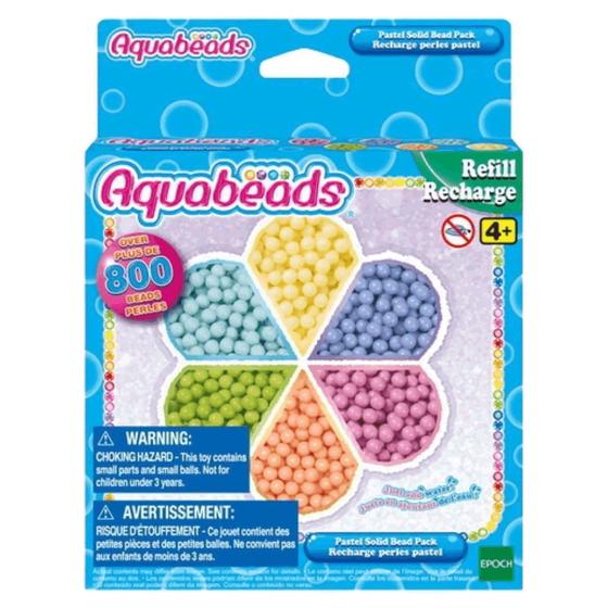 Imagem de Brinquedo Aquabeads Cores Pasteis Refil Conjunto Beads Epoch