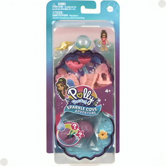 Imagem de Brinquedo aquático Playset Polly Pocket Bonecas HKV44 Mattel