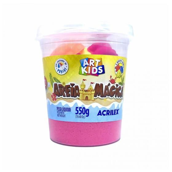 Imagem de Brinquedo Areia Magica Maravilha Art Kids 550G Acrilex 05950