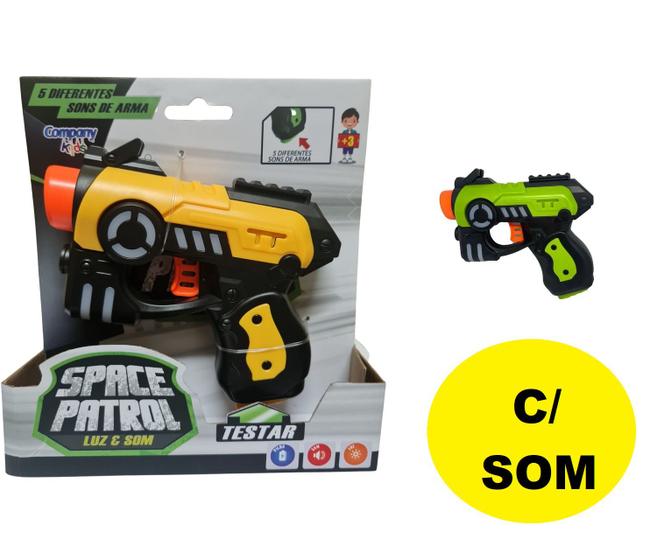 Imagem de Brinquedo Arminha Plástico c/ Laser e 5 Tipos De Som Sortido