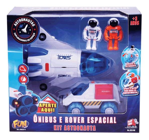 Brinquedo Astronautas Ônibus E Rover Espacial Som E Luz Fun - Brincando ...