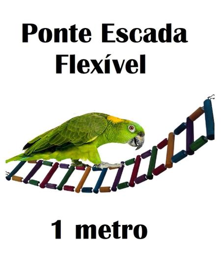 Imagem de Brinquedo Aves Escada Flexível toca casinha ponte papagaio