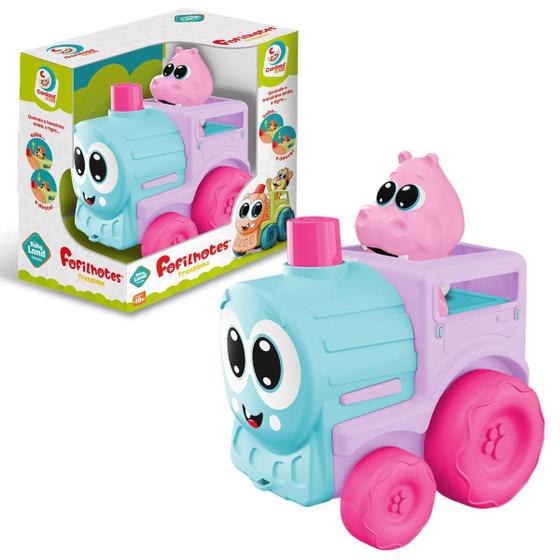 Imagem de Brinquedo Baby Land Fofilhotes Trenzinho Rosa Infantil 3082