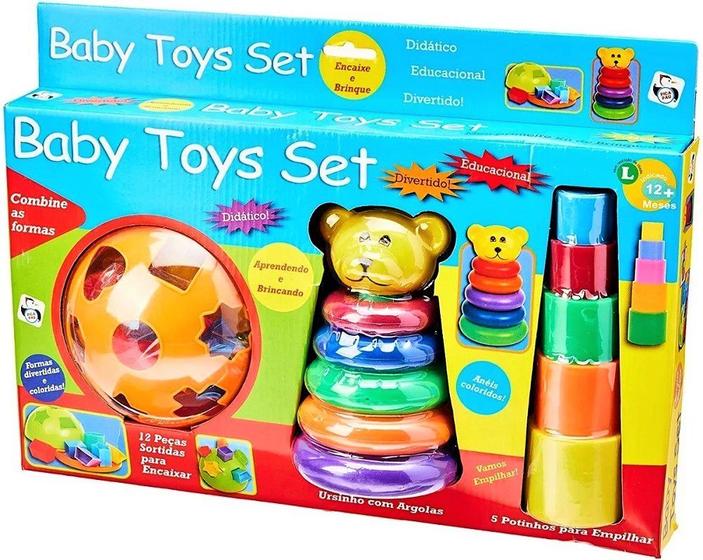 Brinquedo baby toys set educativo didático diversão bebe Picapau