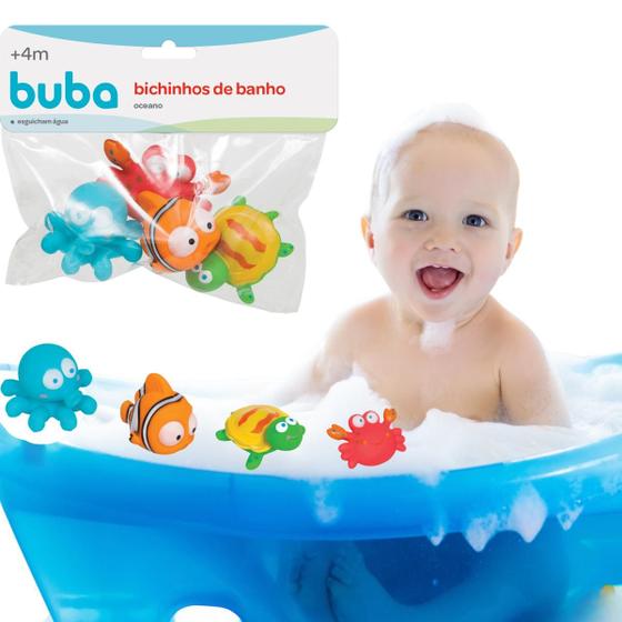 Brinquedo Banho Bebê Banheira Menino Menina Presente Criança 4 Meses ...