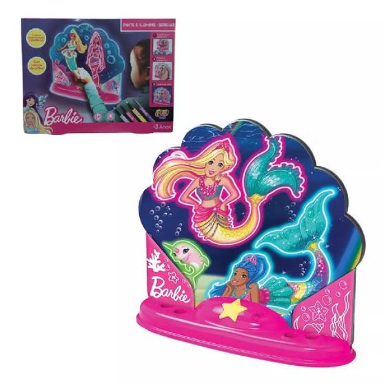 Imagem de Brinquedo Barbie Pinte E Ilumine Sereias F0123-5 Colorir