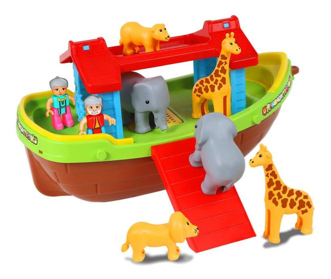 Imagem de Brinquedo Barco P/ Montar Arca Noé 22 Pçs Infantil Didatico