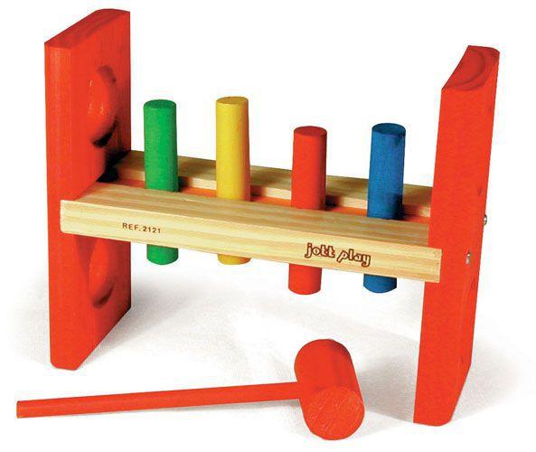 Brinquedo Bate Pinos Grande Com Martelo - JOTTPLAY Menor preço em Brinquedo Bate Pinos Grande Com Martelo - JOTTPLAY