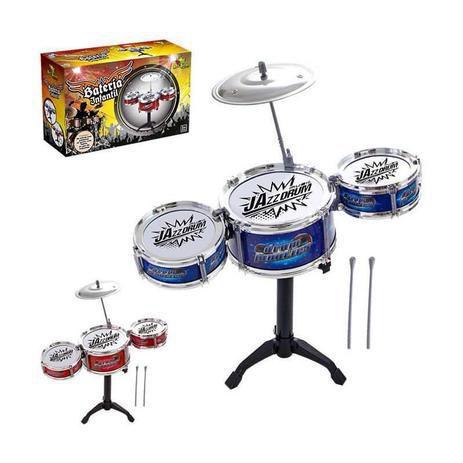 Brinquedo Bateria Instrumento Musical Infantil Rock Star Art Brink ...