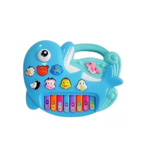 Imagem de Brinquedo BBR Toys Teclado Musical Animalzinho Azul R2989