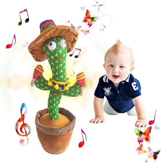 Imagem de Brinquedo Bebê Cactus Falante e Dançante Vocloud - 0 a 12 Meses