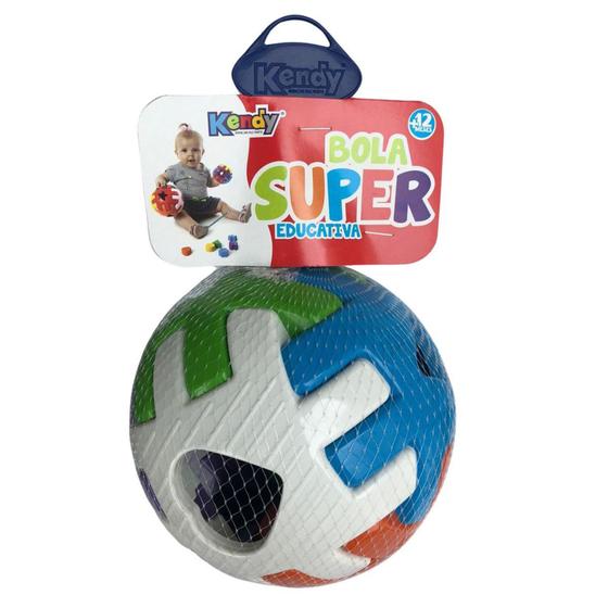 Imagem de Brinquedo Bebe Educativo Encaixar Bola Super Didático Kendy