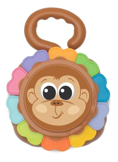 Imagem de Brinquedo Bebê Encaixe Empilha Macaco Mercotoys