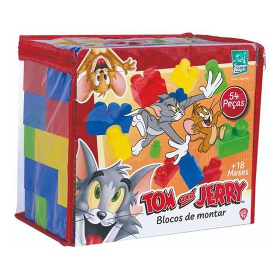 Imagem de Brinquedo Blocos de Montar do Tom e Jerry Didático Colorido