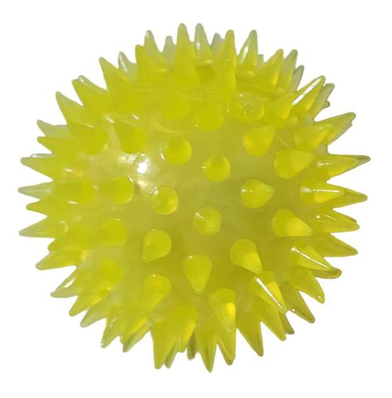 Imagem de Brinquedo Bola Pet Ouriço Led Com Apito Pequena