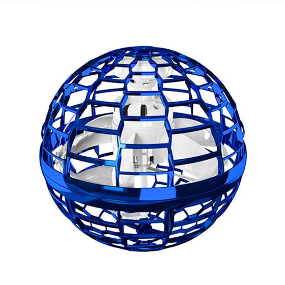 Imagem de Brinquedo Bola Tipo Drone Infantil Azul Com Luzes E Sensores