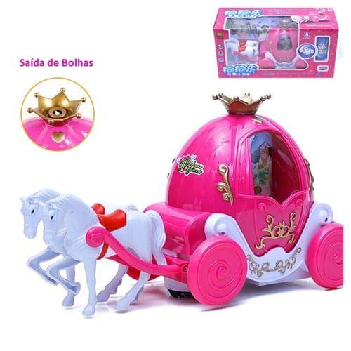 Imagem de Brinquedo bolha de sabão com cavalos de princesa