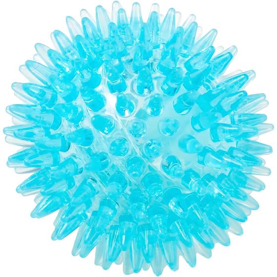 Imagem de Brinquedo Bolinha Grande Interativa Resistente com Apito para Cães - Jambo Pet Cor Azul