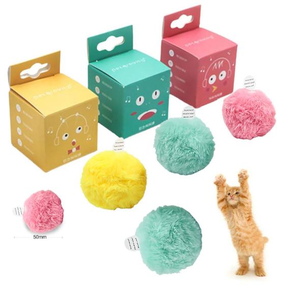 Imagem de Brinquedo Bolinha Interativa Para Gatos Pet Catnip Erva