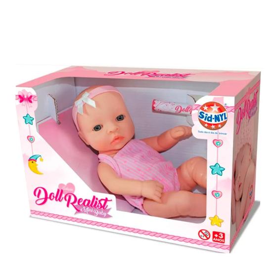 Imagem de Brinquedo Boneca Bebê Doll Realist Mini Baby Com Acessórios